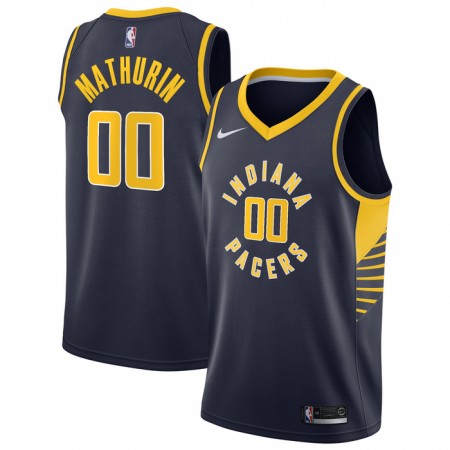 Indiana Pacers Bennedict Mathurin 00 Nike 2022-23 Icon Edition Navy Pelipaidat Swingman - Miesten